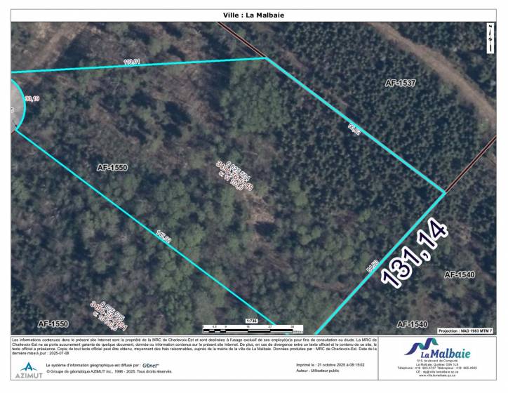 6 - Lot and land for sale, La Malbaie (Code - mb416, Charlevoix)
