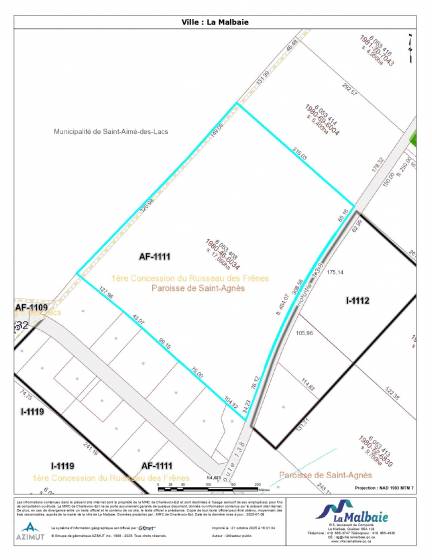 2 - Lot and land for sale, La Malbaie (Code - mb417, Charlevoix)