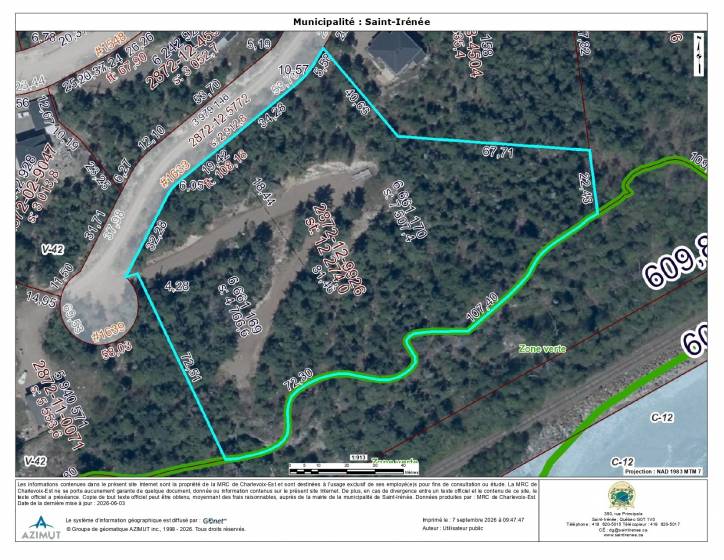 3 - Terrain et terre à vendre, Saint-Irénée (Code - si181, Charlevoix)