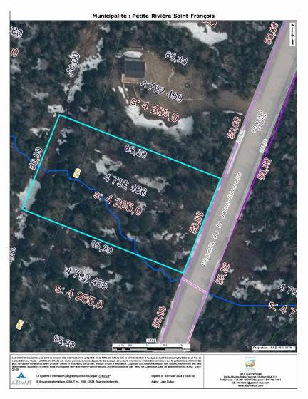 2 - Terrain et terre à vendre, Petite-Rivière-Saint-François (Code - pr783, Charlevoix)