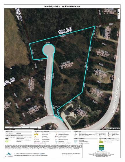 11 - Terrain et terre à vendre, Les Éboulements (Code - eb333, Charlevoix)