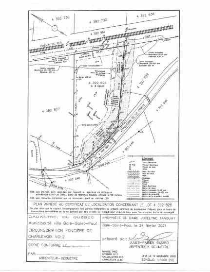 4 - Terrain et terre à vendre, Baie-Saint-Paul (Code - sp889, Charlevoix)