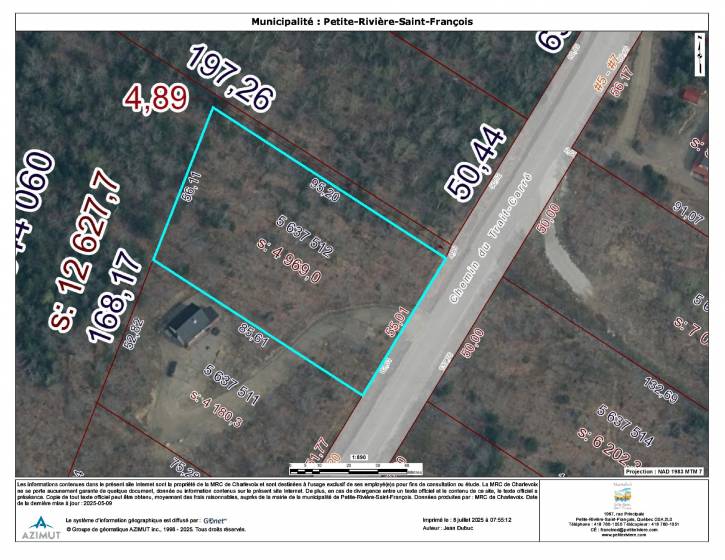 5 - Terrain et terre à vendre, Petite-Rivière-Saint-François (Code - pr821, Charlevoix)