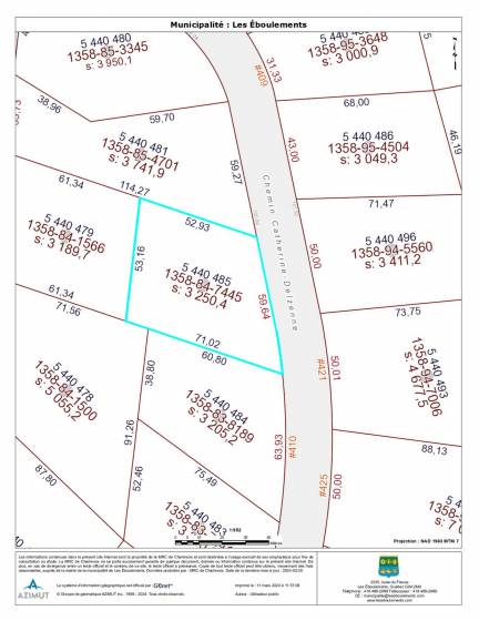 7 - Lot and land for sale, Les Éboulements (Code - eb282, Charlevoix)