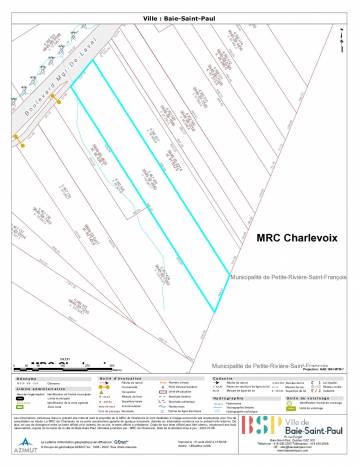 Terrain et terre à vendre - Baie-Saint-Paul, Charlevoix (SP778)