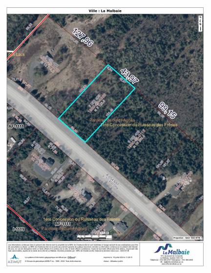 11 - Lot and land for sale, La Malbaie (Code - mb414, Charlevoix)